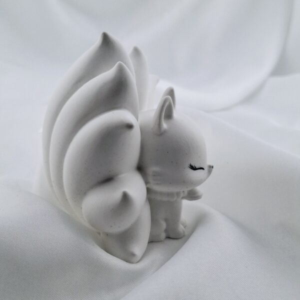 Renard kitsune résine minérale – Image 2