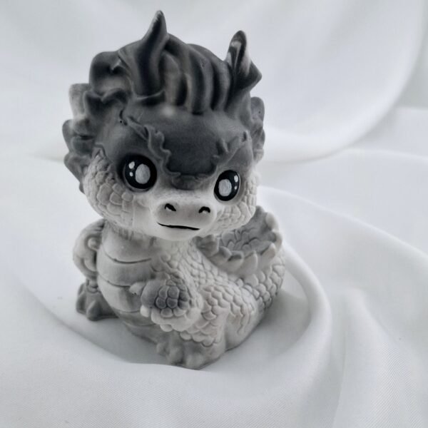 Dragon kawaii résine minérale peint à la main – Image 2