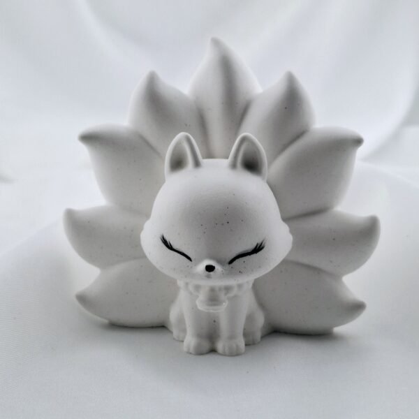 Renard kitsune résine minérale – Image 3
