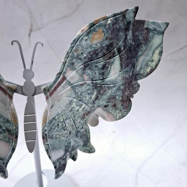 Papillon pierre Jaspe océan grande taille – Image 2