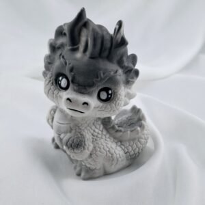 Dragon mignon Kawaii en résine minérale