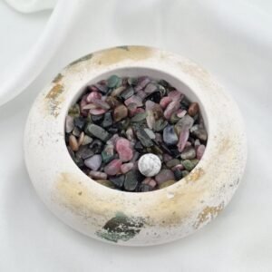 Chips de pierre naturelle tourmaline multicolore