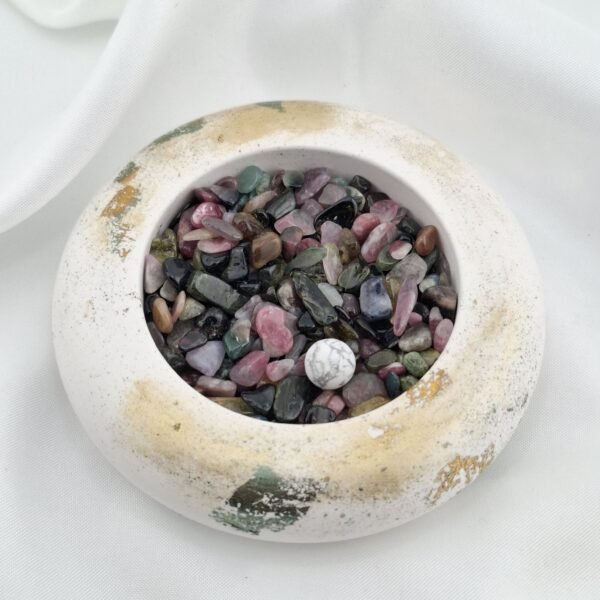 Chips de pierre naturelle tourmaline multicolore