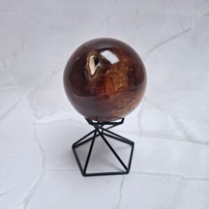 sphère en cornaline 58 mm pierre naturelle énergie vitale