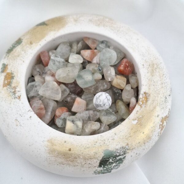 Chips Quartz et pierre de Soleil 50 grs