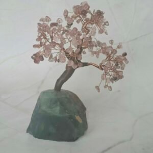 Arbre de vie n°11 Bloc en Fluorite & Quart Fraise