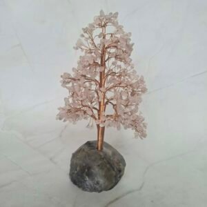 Arbre de vie n°3 Bloc en Fluorite & Quartz rose