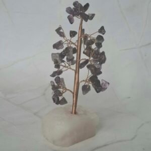 mini arbre Quartz rose & Améthyste